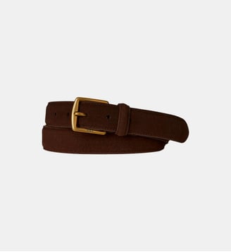 Ceinture classique en cuir - Polo Ralph Lauren - Marron foncé