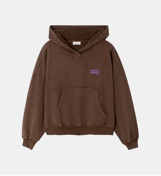 Sweat droit en coton - American Vintage - Marron