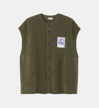 Gilet Vito en laine sans manches - American Vintage - Kaki