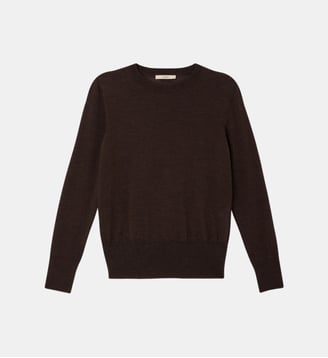 Pull Teshima en laine - Sessùn - Marron foncé