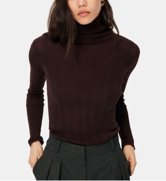 Pull Norte col montant - Sessùn - Ganache