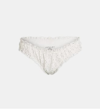 Culotte de bain froncée Chloé - Juillet - White