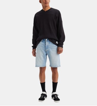 Short droit 501 en coton - Levi's - Bleu clair