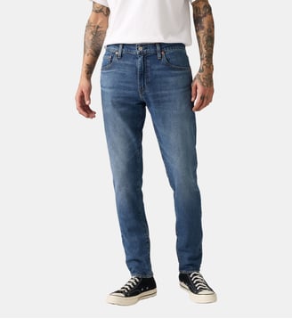 Jean 512 slim délavé - Levi's - Bleu foncé