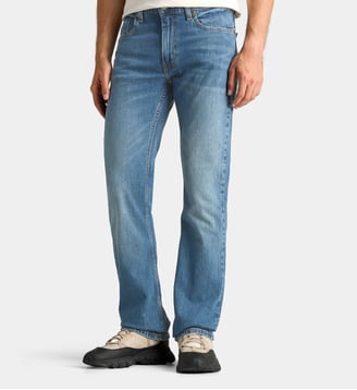 Jean 527 slim délavé - Levi's - Bleu moyen