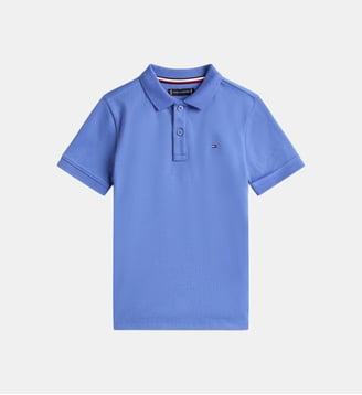 Polo en coton - Tommy Hilfiger - Bleu