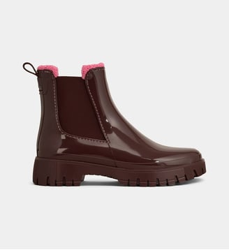 Bottines Chelsea de pluie Eirwen vernies vegan - Lemon Jelly - Bordeaux