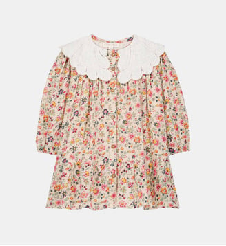 Robe Heidi fluide et mi longue en coton - Louise Misha - Multicolore