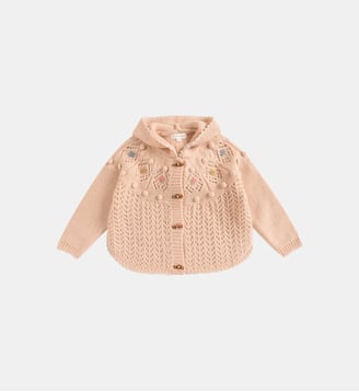 Cape Iona fluide courte maille - Louise Misha - Blush