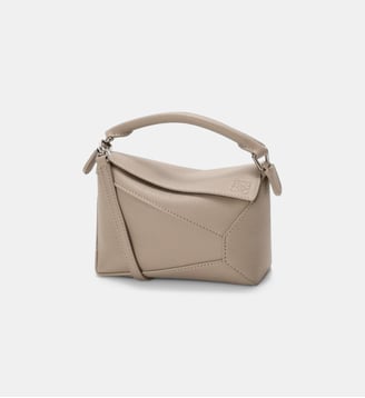 Sac à main Puzzle Edge Mini en cuir - Loewe - Beige moyen