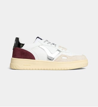 Baskets basses Seul  - Victoria - Blanc et bordeaux