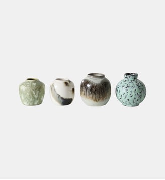 Lot de 4 vases - Canyon - Hkliving - Multicolore