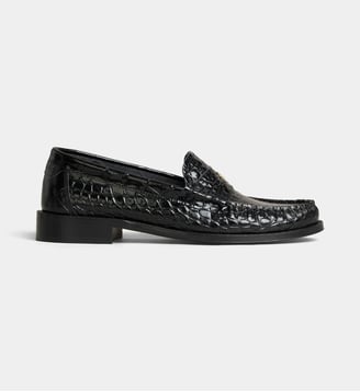 Mocassins College en cuir façon croco - Furla - Noir
