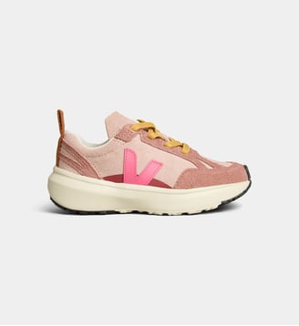 Baskets basses Small Canary Light suède - Veja - Rose clair