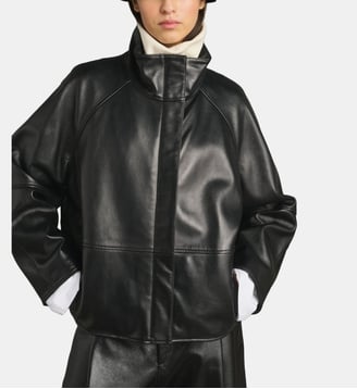 Blouson Gamma en cuir - Soeur - Noir