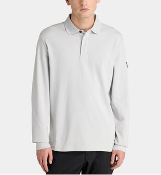 Polo manches longues en coton - North Sails - Gris clair