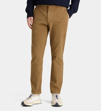 Pantalon chino Defender slim en velours milleraies - North Sails - Beige