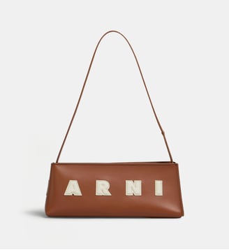 Sac à main en cuir - Marni - Moka