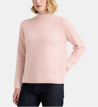 Pull Edimburg en cachemire - Galeries Lafayette - Rose poudré