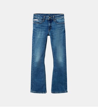 Jean flare en coton - Calvin Klein - Bleu