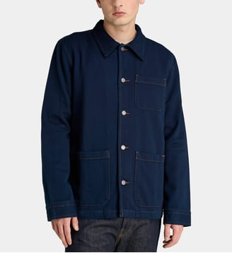 Veste droite Barney Indigo en coton bio - Nudie Jeans - Bleu foncé
