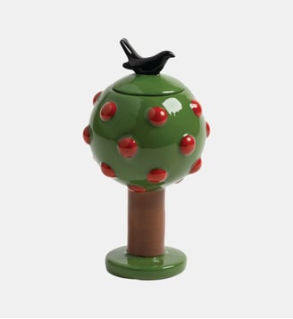 Bougeoir - Pomme - Cristal d'Arques - Vert