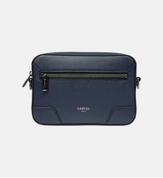 Sacoche Charlie en cuir - Lancel - Bleu foncé