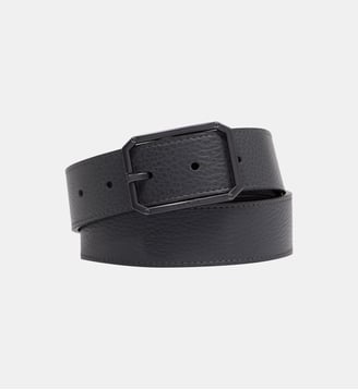 Ceinture Gabriel réversible en cuir - Lancel - Bleu marine