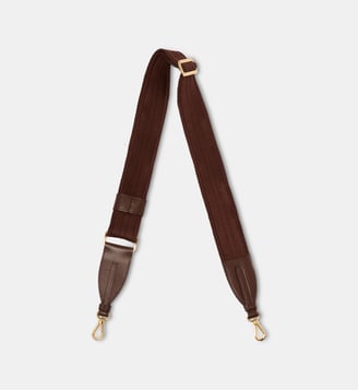 Bandoulière sangle ajustable - Lancel - Marron foncé