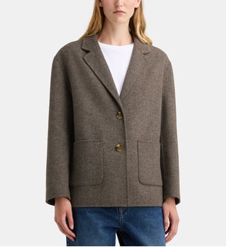 Veste droite Eden Twill - Galeries Lafayette - Beige