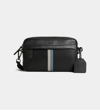 Sacoche Horizon en cuir - Picard - Noir