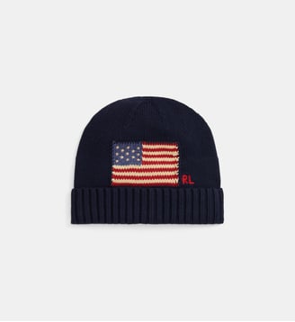 Bonnet signature en coton - Polo Ralph Lauren - Marine