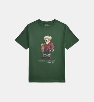 T-shirt droit en coton signature - Polo Ralph Lauren - Vert