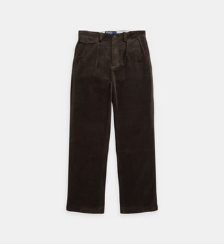Pantalon droit effet velours côtelé  - Polo Ralph Lauren - Marron foncé