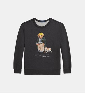 Sweat imprimé en coton - Polo Ralph Lauren - Gris foncé