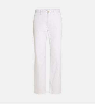Pantalon Chino droit en coton stretch - Galeries Lafayette - Blanc
