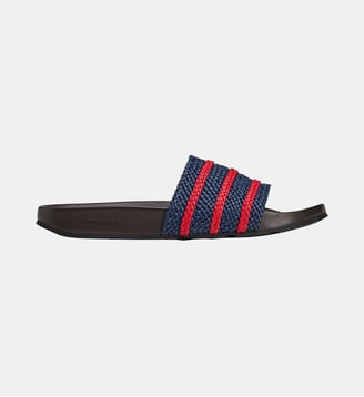 Mules plates Adilette - Adidas by Wales Bonner - Marine et rouge