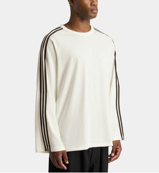 T-shirt Wire rayé droit en lyocell - Y-3 - Blanc