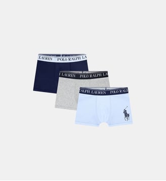 Lot de 3 boxers en coton - Polo Ralph Lauren - Multi bleu