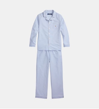 Ensemble de pyjama Oxford en coton - Polo Ralph Lauren - Bleu clair
