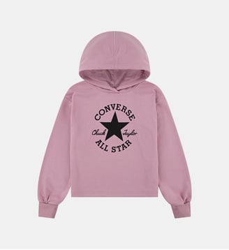 Hoodie logo en coton - Converse - Rose