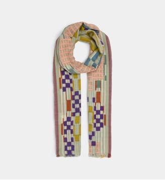 Foulard Saccade laine - Mapoesie - Pastel
