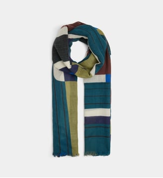 Foulard Petra laine - Mapoesie - Bleu