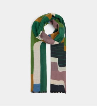 Foulard Petra laine - Mapoesie - Vert