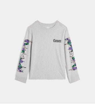 T-shirt Rolling Dead en coton - Element - Gris