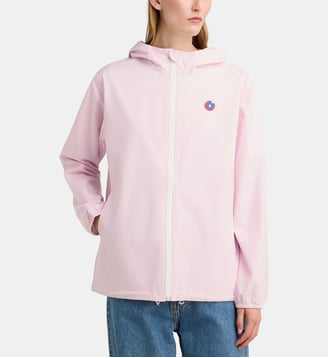 Blouson imperméable court Passy capuche compactable - Flotte - Rose clair