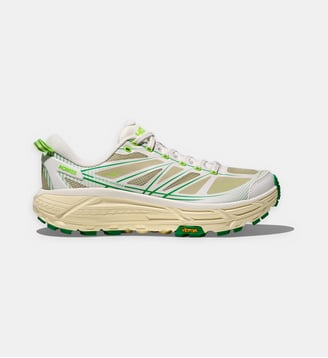 Baskets bassess U Mafate Speed 2 effet mesh - Hoka - Blanc et vert
