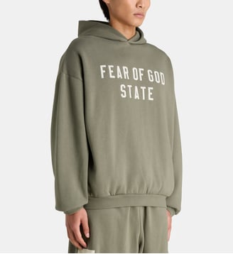 Hoodie 90S Fit Fleece en coton - Fear Of God - Moss