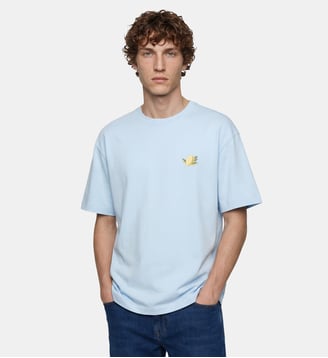 T-shirt Sishbro en coton - Galeries Lafayette - Bleu ciel
