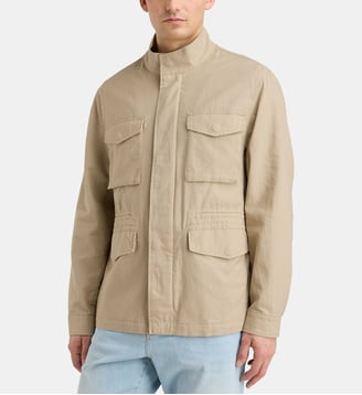 Blouson Siedlin en lin et coton - Galeries Lafayette - Marron